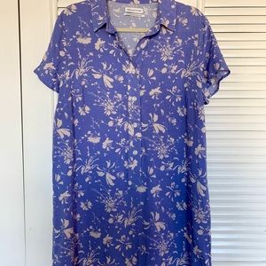 UO Floral Mini Shirt Dress